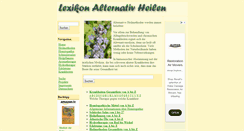 Desktop Screenshot of lexikon-alternativ-heilen.de