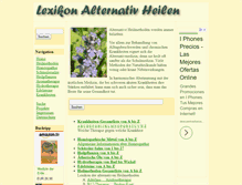 Tablet Screenshot of lexikon-alternativ-heilen.de